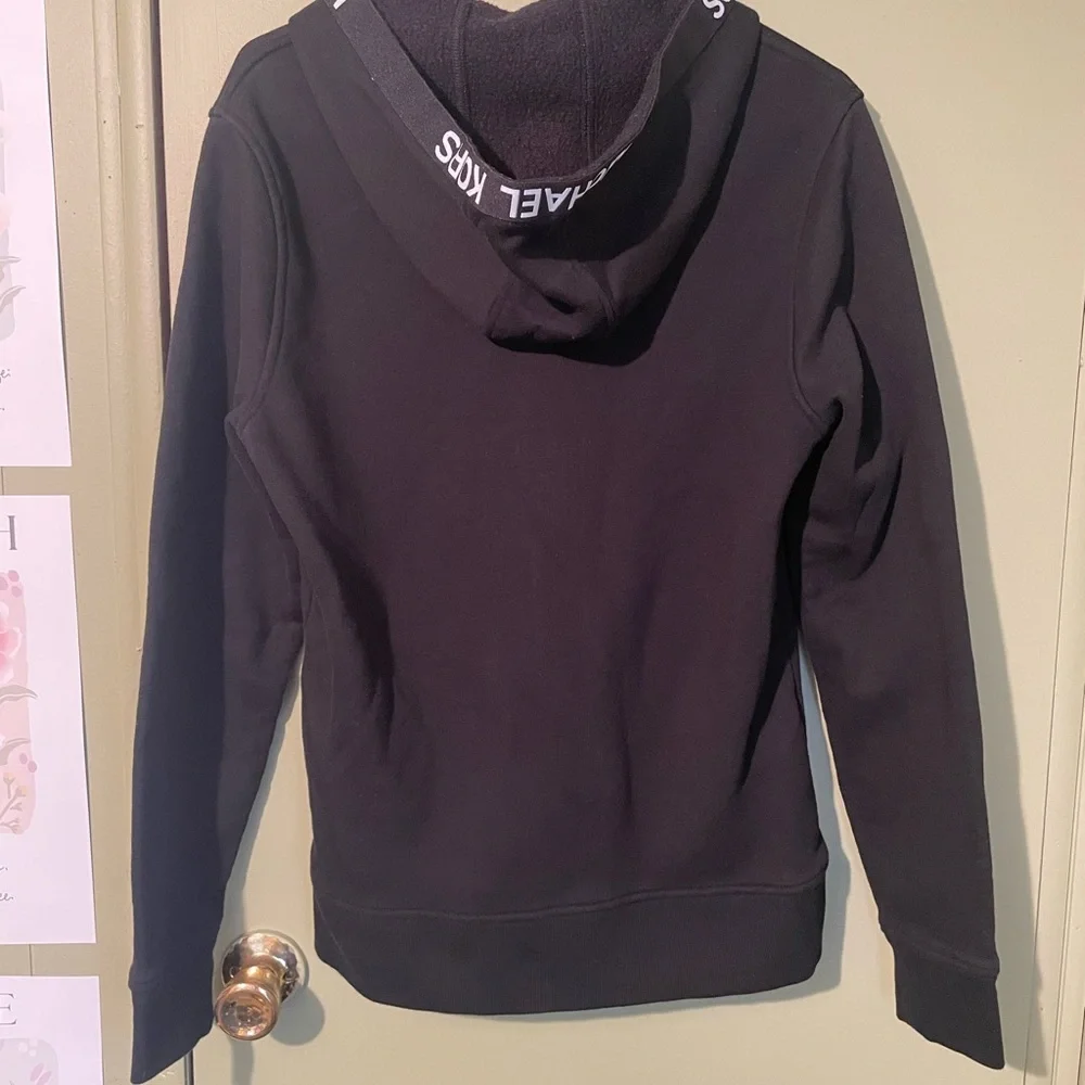 Michael Kors Black Full Zip-Up Hoodie Sz M - Picture 5 of 7